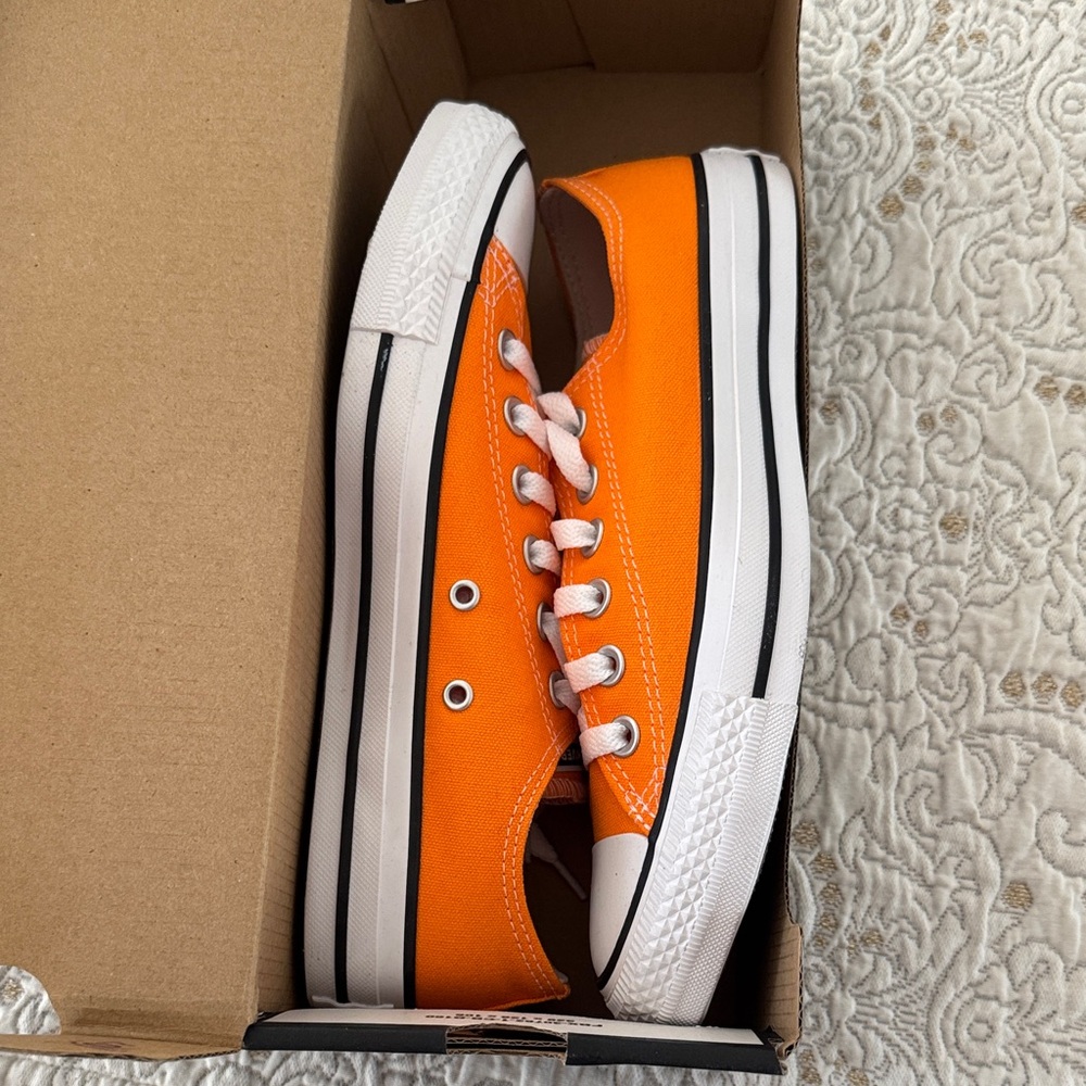 Converse “Orange Rind” Lowtops